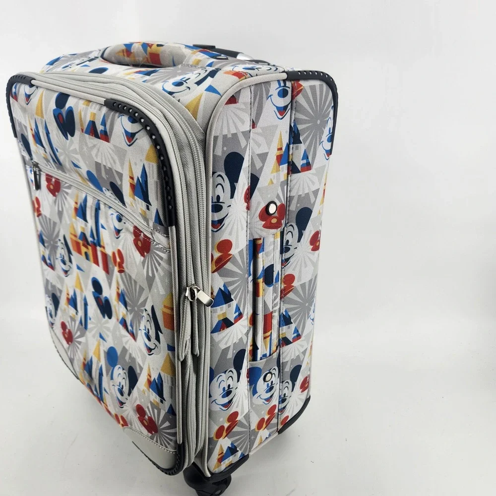 Disney Parks Mickey Mouse Castle Spinner Suitcase Carry On 21 Inch Luggage
